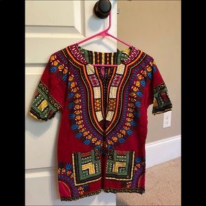 Burgundy dashiki